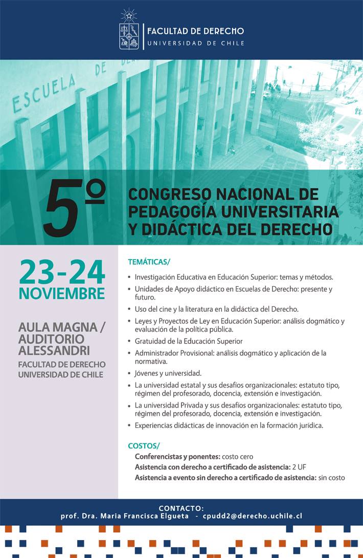 5° Congreso Nacional de Pedagogía Universitaria y Didáctica del Derecho